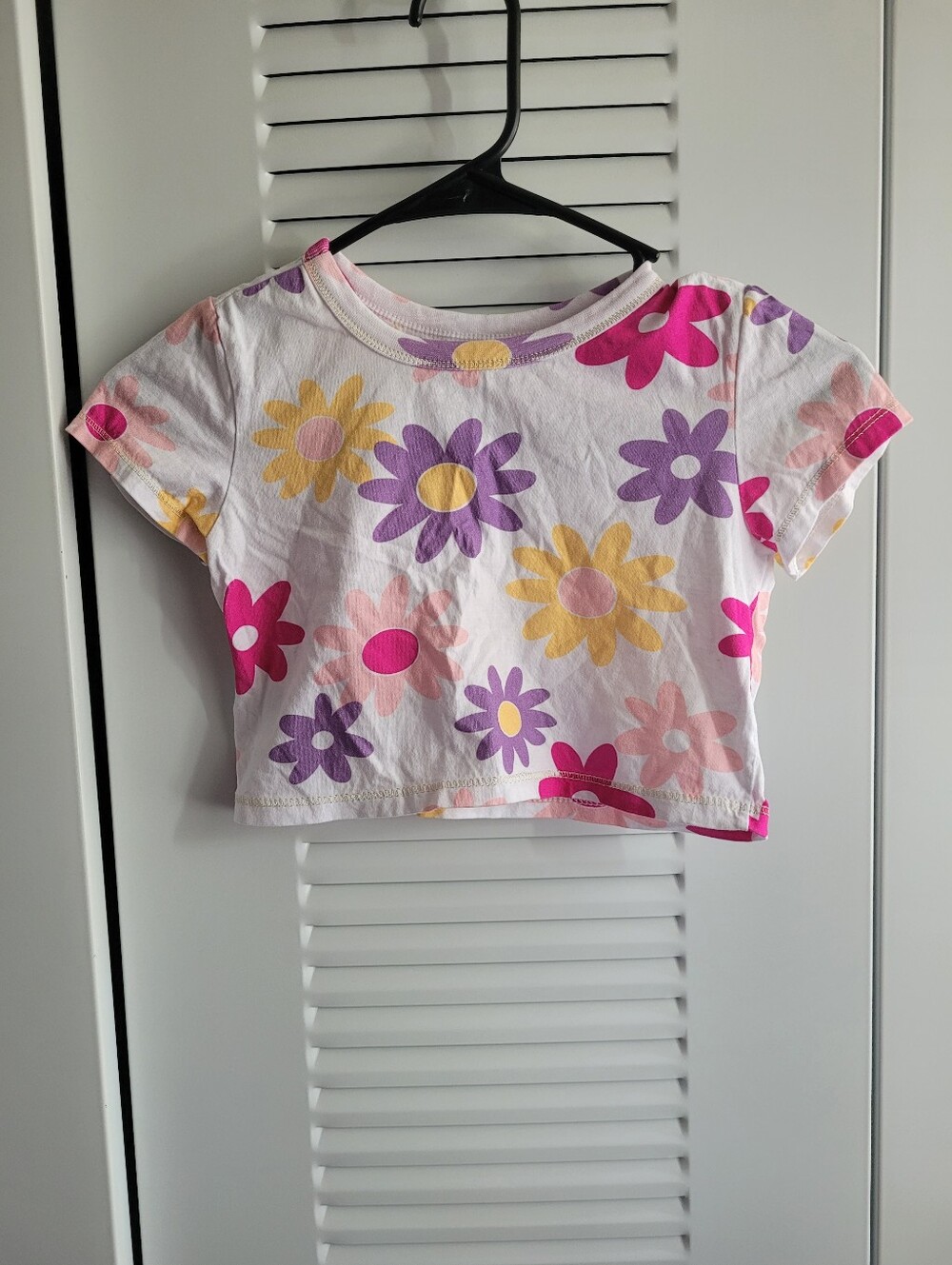 Floral Kids Crop Top Size 8